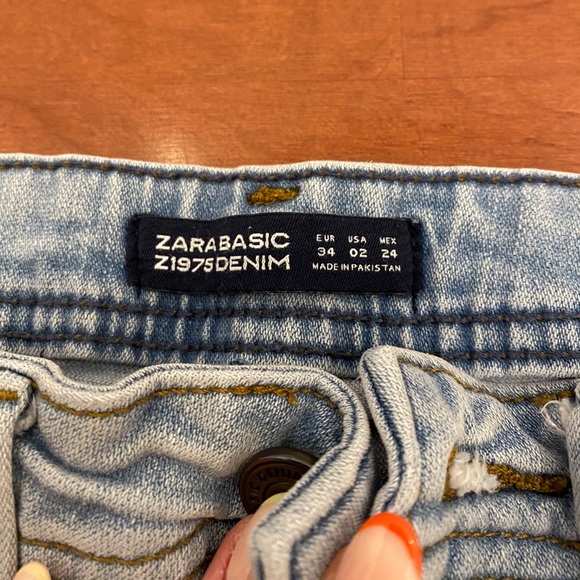 zara denim ripped jeans - Picture 2 of 3